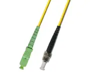 0.5M (1.64ft) OS2 SC/APC to ST/UPC Fiber Optic Cable Simplex Singlemode 9/125