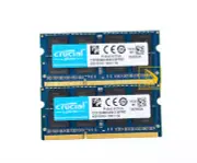 Crucial 8 GB 2x 4GB PC3-8500S DDR3 1066Mhz 204Pin SODIMM Laptop Memory RAM CL7