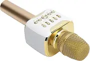 XUMIUZIY Speakers Wireless, 2 in 1 Moving Coil Handheld Microphone, Vocal Accompaniment, 3D Surround Sound, Multiple Reduction Noise, Wireless Enjoyment, for Home Karaoke