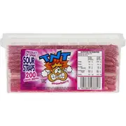 Tnt Strawberry Sour Straps 200 Pieces 1.4kg x 1