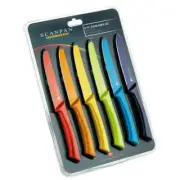 Scanpan Spectrum 6pc Serrated Steak Knife 6 Piece Knife Coloured