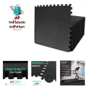 Puzzle Exercise Mat with 12/24/48 Tiles Interlocking Foam Gym Mats, 24'' x 24...