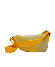 Burberry Shield Check Pattern Messenger Bag One size Orange