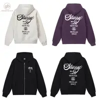 在飛比找蝦皮購物優惠-STUSSY WORLD TOUR ZIP HOOD 世界巡