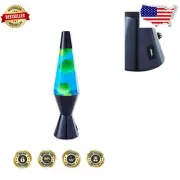 Stylish 14.5-Inch Blue Wax Lava Lamp with Touch Control - Indoor Illuminator