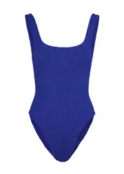 Hunza G Seersucker Swimsuit - Bright Blue - One Size ONE SIZE