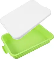 GLSTOY Empty Lidded Sandbox Sand Tray for Portable Plastic Storage Box for Outdoor Activities for Beach and Backyard Playtime and Lightweight Construction