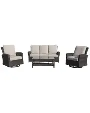 Courtyard Casual Cheshire 4 Pc Sofa And Swivel Glider Set