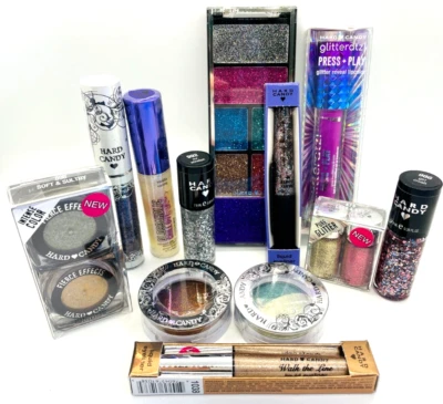 Lot of 10 ~ Hard Candy GLITTER & SHIMMER Makeup SEALED! No Duplicates!