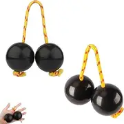 Kashaka Aslatua Shaker African Traditional Hand Percussion Classic Rhythmic Ball for Children Adults Parties and Music Lessons 2 Pairs