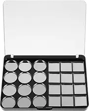 [Ipetboom] 1 Eyeshadow Palette Color Makeup Container with Empty Pans Portable Makeup Tray for Travel Sturdy and Durable Design for Eyeshadow Display