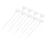 100pcs Marker Cable Zip Ties, 4 Inch Self-Locking Labels Zip Tie Wraps,White