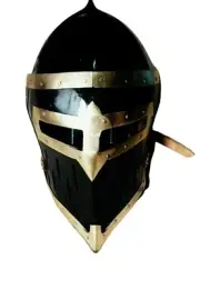Medieval Knight Templar Helmet Solid Steel Armor Great Helmet