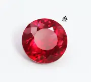 18.65 Ct UNHEATED BLOOD RED RUBY ROUND CUT CERTIFIED GEMSTONE FROM MOZAMBIQUE