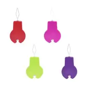 5pcs Gourd Plastic Threader with Blade Cross Stitch Bow Wire Needles Accessories