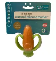 Infantino Lil' Nibbles Carrot - Textured Silicone Teether