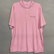 Nike TPC Men’s Golf Shirt Polo XL Pink Dri-Fit Tour Performance Short Sleeve