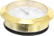 SECFOU Small Reusable Round Analog Gauge for Tea Storage Outdoor Thermometer for Patio Accurate Humidity Measurement Design