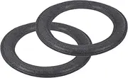 uxcell 2 Pcs 5 Inch Foam Speaker Edge Surround Rings 85x130mm(IDxOD) Perforated Subwoofer Rings Replacement Parts for Speaker Repair or DIY,Black