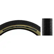 SE Bikes Chicane 26 x 3.5 Clincher Wire TPI 20 Black/Tan Reflective BMX Bike