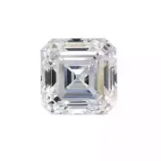 GGA Certified Asscher Cut 3 Ct Loose Lab Grown VVS1 Clarity D Color Diamond