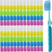TIHOOD 100PCS Travel Toothbrush Head Covers, Portable Pod Caps...