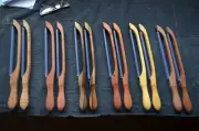 Fiddle Bow Knife,Toast & Sandwich Slice Pair. Support the Craftsmen