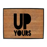 Up Yours - Funny Novelty Doormat Man Cave Floor mat