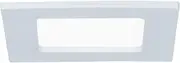 Paulmann 92064 Square Ceiling 4000 K Neutral White LED Panel IP44 Splash Proof Includes Bulb Recessed Light Plastic 6 W, Fest verbaut