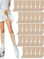 [Liitrsh] 30 Pairs Ice Skating Socks Figure Skating Socks Roller Knee Skate Socks Kids High Tight Dance Socks Girls Women