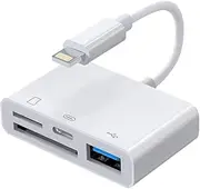 Sansai Lightning to OTG Adapter/Hub TF/SD/USB/Lightning Input for iPad/iPhone WT