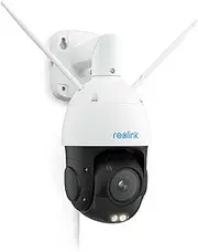 REOLINK 4K 8MP Dual-Band Wi-Fi 6 PTZ Security Camera with 5X Optical Zoom, High-Speed 360° Pan & 90° Tilt, Auto Tracking, Color/Infrared Night Vision, Smart Detection, RLC-823S1W