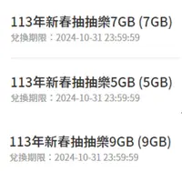 在飛比找蝦皮購物優惠-【免運】中華電信 勁爽加量包 網路流量 5G 7G 9G 流