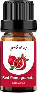 yethious Red Pomegranate Fragrance Oil Essential Oil Red Pomegranate Scented Oils for Diffusers, Soap, Candle Bath Bombs Making, Perfume - 10ML Valentine's Day Oil