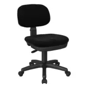 Office Star Products Task Chair 19.5" Adjustable Height In Diamond Jet Fabric