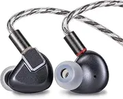 Letshuoer S12 in-Ear Headphones 14.8mm Planar Magnetic Driver Wired in Ear HiFi Monitors Earphones (3.5mm Grey)