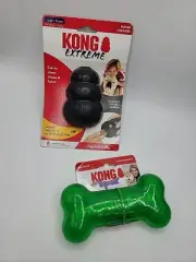 Kong Dog Toy Bundle Of Two Bone Chew Large New