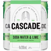 [Cascade] Cascade Lime & Soda 200mL4pk