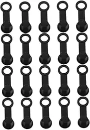 20pcs Motorcycle Car Brake Caliper Dust Cover Rubber Grease Caps for 8mm Bleeder Screw Adapters