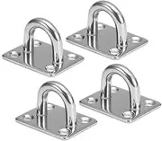 4pcs Pad Eye Plates Marine Hardware Multifunctional Wall Mount Hook Loops