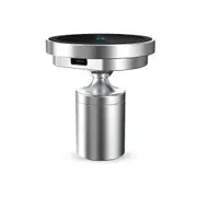 15W Car Magnetic Suction Wireless Charging Holder Stand -Magsafe Charger Bracket for Apple 12 Pro Max/Mate RS/Mate 20 Pro/S9/S9+ - Silver