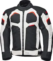 Held Manzano, textile jacket waterproof , color: Light Grey/Black/Red , size: XL