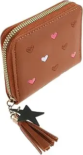 [SHERCHPRY] Mini Zipper Wallet for Women Card Pouch Coin Purse Compact Soft for Teenagers