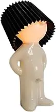 NOVSKI A Little Shy Man Creative Lamp, Creative Lamp in The Style of Naughty Little Boy, Bedside Novelty Night Light, Home Decoration Beautiful Gift,Black