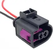 2 3 4Pin 3.5MM Automotive Ignition Coil Electrical Female Connector Wire Harness Plug With Cable Compatible With A4 A6 Pas~at 4D0971992 (Color : 2P Wire Harness, Size : 1 Pc)