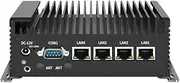 Industrial Mini PC, Fanless Mini PC N100 with Quad Core Processor (3.4GHz),4K 2HD/USB3.0/Win 11, Mini Desktop Computer Quad 2.5G LAN,WiFi/4G,EDP,Auto Power On, NO RAM NO SSD