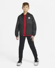 Air Jordan Jumpman Windbreaker Jacket 95A469 023 Black/White-Red New Kids Size L