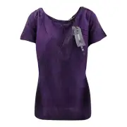 M&S Autograph Satin Short Sleeve T-Shirt Top RRP £35.00