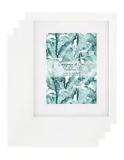 [Cooper & Co] 20x25cm Matt to 13x18cm Set Of 4 Photo Frames in White