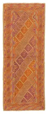Vintage Hand-knotted Runner Rug 2'5" x 6'0" Traditional Wool Carpet